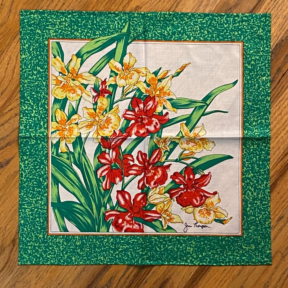 6 Pristine, Unused Jim Thompson Napkins